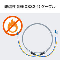 サンワサプライ  ロバスト光ファイバケーブル（マルチ50μmOM3、2芯、LC×2-LC×2、30 HKB-RB2M3LCLC-30（直送品）