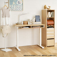 【軒先渡し】コイズミファニテック Fit-in Desk キャビネットシェルフ ナチュラル×ブラック FDB-811MOBK 1台（直送品）