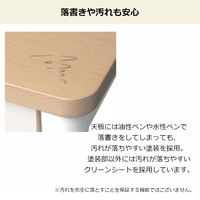 【軒先渡し】コイズミファニテック Muppu デスク 幅900×奥行550×高さ380～730mm ホワイト MDD-010WWWH 1台（直送品）