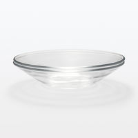 無印良品 ソーダガラス 浅鉢 大 約直径23cm 1セット（1個×3） 良品計画