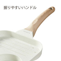 CAROTE（カローテ）フライパン 仕切り 3面 IH ガス火対応 アイボリー 1個
