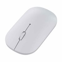 ナカバヤシ 無線静音 3ボタン BlueLEDマウス ホワイト MUS-RKT230W 1個