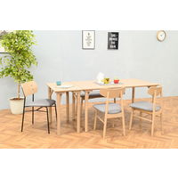 【軒先渡し】HIKARI ワークカフェダイニング ダイニングテーブル DLT-アリカ 140-WDテンバン/ウッドレッグ 1台（直送品）