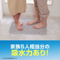 レック 激落ちくん瞬間吸水バスマットM GR B00627 グレー Mサイズ バスマット 1個