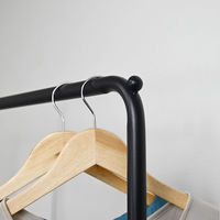 フクダクラフト キャスター付き2段ハンガー HS-C170 VBR 1台（直送品）