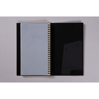 高橋書店 【2025年版】リングダイアリースリム A5変型 見開き1週間 月曜始まり 黒 93 1冊（直送品）