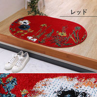 イケヒコ・コーポレーション ボタニカル ウィルトン織 玄関マット 600×900mm アイボリー 1311610148201 1枚（直送品）