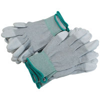 小野商事 静電気対策手袋 静電トップ 指先コート 10双組 Lサイズ AG767 AG767L 1組(10双)（直送品）