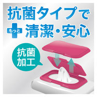 妖怪の私物 抗菌 ウェットシートのフタ レギュラーサイズ ダークブルー 1セット（1個×4）ビタットジャパン