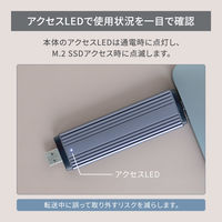 NVMe/SATA Type-A/C M.2 SSD 外付けケース シルバー OWL-ESM2UAC-SI 1個