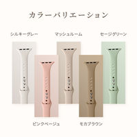 オウルテック Apple Watch(38/40/41mm)シリコンバンド シルキーグレー OWL-MINAWBS03-GY 1個