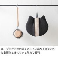 エヌ・エレファント ＆NE どうぶつミトン ねこ クロ 1個