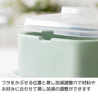 エヌ・エレファント ＆NE Recopo（レコポ） クッキングスチーマー グリーン 1個