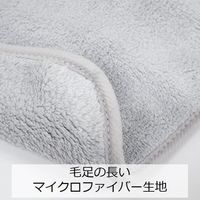 RAKUSOJI ふきんとしても使える たっぷり吸水マット ふんわり極厚 マイクロファイバー 約30×40cm 洗濯可 グレー 1個 東和産業