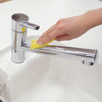 キッチンスポンジ 毎日とりかえクリーナー クエン酸+泡タイプ 水アカに 使い捨て イエロー 1セット（1パック（30個入）×5）東和産業