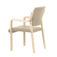 藤沢工業 ナチュラル ウッドチェア ビスケット 福祉用イス 介護用イス スタッキング 木製イス 木製チェア ベージュ 1セット(2脚)