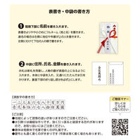 ササガワ 新金封 新築祝用 赤白 中判 27-5753 1枚