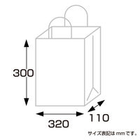 ササガワ 手提げ袋 マット黒 M 50-6521 1枚