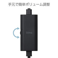 エレコム パソコン用スピーカー φ3.5接続 USB給電 4.4W 黒 SP-P10CUBK 1個