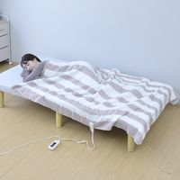YAMAZEN 洗える 電気掛敷毛布 188×130cm YMK-201 1個