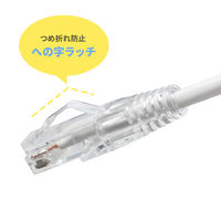 サンワサプライ  カテゴリ6LANケーブル（スリム、やわらか、ツメ折れ防止コネクタ） KB-SL6YS-02W（直送品）
