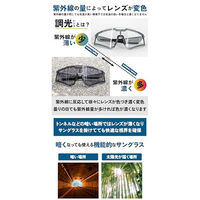 GORIX GS-TRANS6004 調光変色サングラス 透明グレー 43658 1個（直送品）