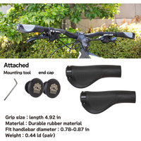 GORIX GX-D2 グリップ ブラックxブラック 43272 1セット(2個入)（直送品）