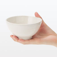 無印良品 美濃焼 飯碗 丸型 大 白釉 約直径13cm 1セット（1個×5） 良品計画