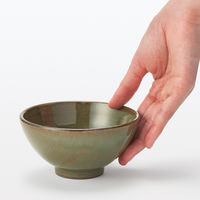 無印良品 萬古焼 飯碗 小 ビードロ釉 約直径12cm 1セット（1個×5） 良品計画