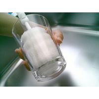 マイパスティ のびのびポット洗い キズつけにくい 奥までしっかり洗える 伸縮タイプ ホワイト 1個 オーエ