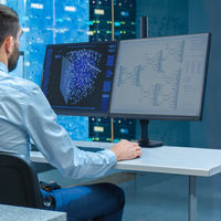 Ergotron エルゴトロン LX デュアルモニターアーム 縦・横型 長身ポール　ブラック　45-509-224 1個