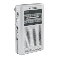 アイワマーケティングジャパン ラジオ ポータブルポケット型 巻取式イヤホン 電池式 AM/FM(ワイドFM) GAA4-PPR0003(SV) 1台