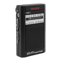 アイワマーケティングジャパン ラジオ ポータブルポケット型 巻取式イヤホン 電池式 AM/FM(ワイドFM) GAA4-PPR0003(BK) 1台