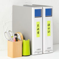 アスクル はたらく ロールふせん 25mm×10m巻 ビビッドグリーン 1セット(12巻:2巻入×6箱) ロール付箋 オリジナル