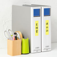 アスクル はたらく ロールふせん 25mm×10m巻 ビビッドイエロー 1セット(12巻:2巻入×6箱) ロール付箋 オリジナル