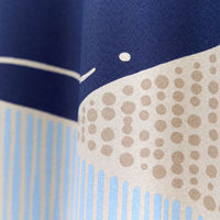 【軒先渡し】スミノエ DESIGN LIFE edi15 スミノエ カーテン クジラボヤージュ ブルー 4549781322001 1枚（直送品）