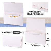 プラス イトオシ チケットケースファイル PP製 オフホワイト 不透明 91349 1セット(1冊×5)