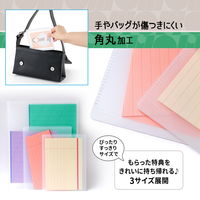 プラス イトオシ カードケース PP製 ポストカードサイズ クリアー 91519 1セット（1パック（2枚入）×5）