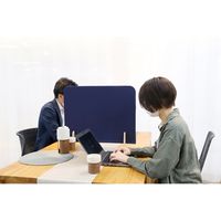 【軒先渡し】オリバー 卓上パーテーション 飛沫対策 簡単設置 幅600×奥行145×高さ510mm グリーン S・OS-D529 1台（直送品）