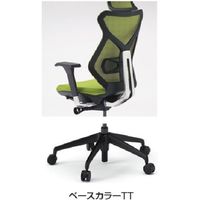 【設置込】イトーキ セクアチェア ハイバック T型肘付 ハンガー付 レッド×ブラック×ミラー×ブラック 1脚（直送品）