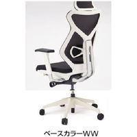 【設置込】イトーキ セクアチェア ハイバック 可動肘 ハンガー付 ブラウン×ホワイト×ミラー×ホワイト 1脚（直送品）