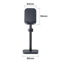 スマホスタンド ヘッドセット収納対応/ケーブルホルダー付/スマートフォン用スタンド PDA-STN40BK 1個 サンワサプライ