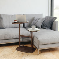 アントレックス Umbra スウィボ サイドテーブル 幅720×奥行360×高さ750mm ウォルナット 21013759746 1台（直送品）