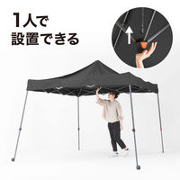 タカショー イージープッシュテント ブラック SHR-C01B 1個（直送品）