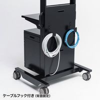 サンワサプライ テレビ会議用 ディスプレイスタンド 幅770×奥行660×高さ1801mm CR-PL39BK 1台（直送品）