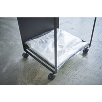 山崎実業 目隠し分別ダストワゴン タワー 2分別 ブラック 774331 1個