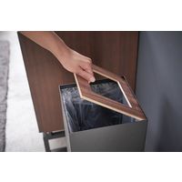 山崎実業 トラッシュカン リン 角型ロング ブラウン 774530 1個