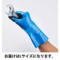 【ニトリル手袋】 ショーワグローブ ニトローブW＋ No.378 ブルー L 1双