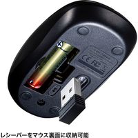 ワイヤレスキーボード　無線マウスセット　メンブレン　ブルーLEDマウス 付属　コンパクト　ブラック　SKB-WL34SETBK　サンワサプライ　1個