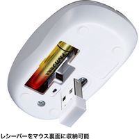 ワイヤレスキーボード　無線マウスセット　メンブレン　ブルーLEDマウス 付属　コンパクト　ホワイト　SKB-WL34SETW　サンワサプライ　1個（直送品）